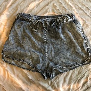 forever 21 acid wash stone wash soft shorts